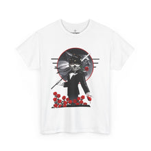 Load image into Gallery viewer, ( A ) Elegant Masked Man Tee - Unisex Heavy Cotton T-Shirt with Floral Design
