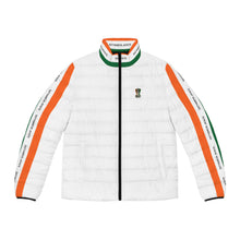 Load image into Gallery viewer, India Puffer Jacket – Tricolor Ashoka Lion Design
