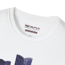 Load image into Gallery viewer, #19 Top Tier Cityscape T-Shirt — Rhinestone Mask Graphic
