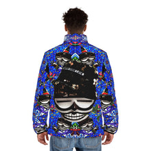 Load image into Gallery viewer, ( A ) Vibrant Men&#39;s Puffer Jacket with Bold Artistic Print
