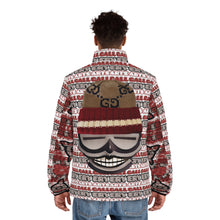 Load image into Gallery viewer, ( A ) Urban Inspired Men&#39;s Puffer Jacket - Street Art Design with Bold Graphics
