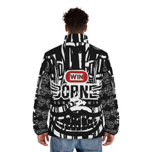 Load image into Gallery viewer, ( A ) A Stylish Men&#39;s Puffer Jacket with Bold Graphic Face everything  Design
